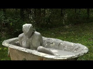 anabelle pync has fun in the mud tub big tits big ass natural tits milf