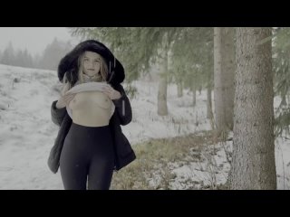 18 year old teen gets fucked in the forest in the snow - pornhub.com